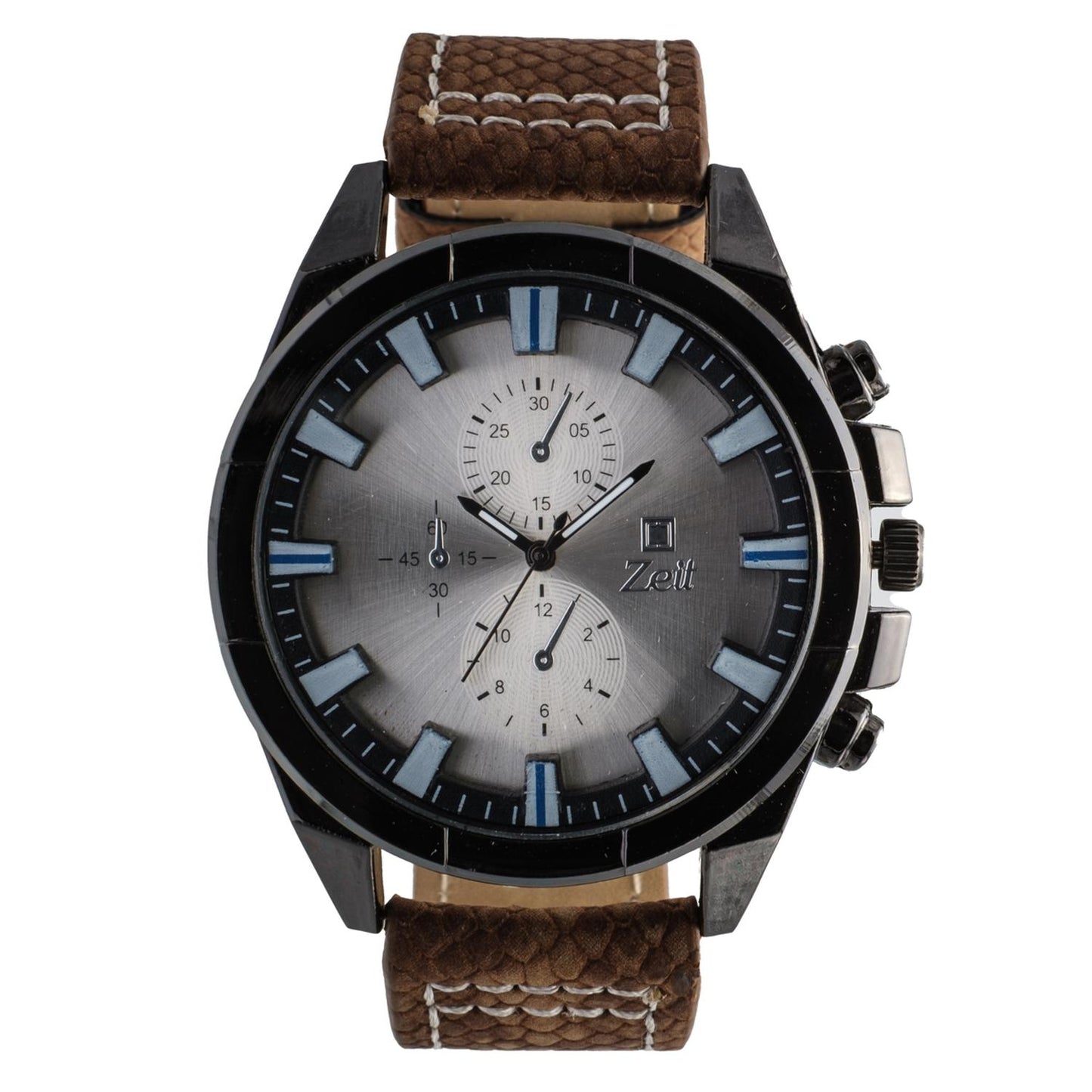 Reloj Análogo Zeit Caballero Correa De Tacto Piel