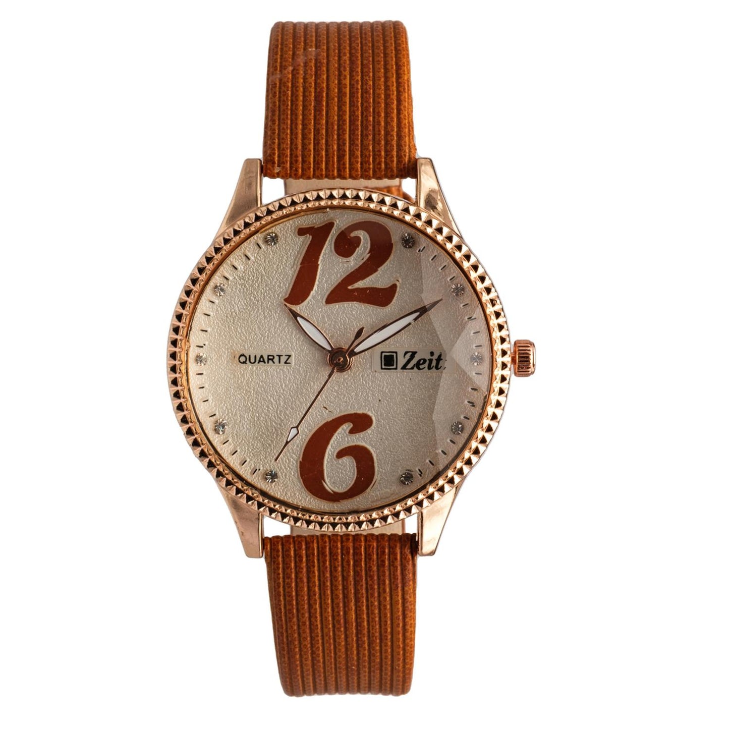 Reloj Análogo Zeit correa De Tacto Piel Textura Dama