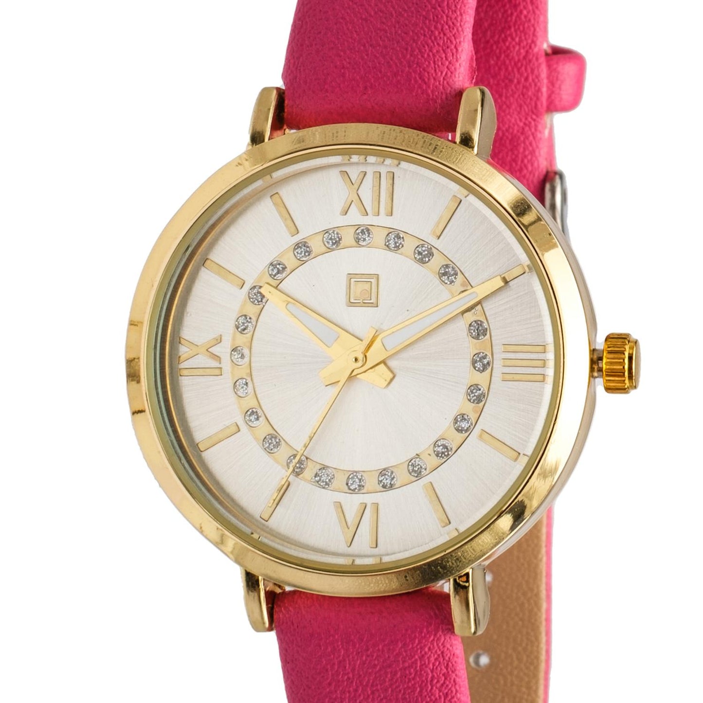 Reloj Análogo Zeit Dama Casual Tacto Piel Diseño Pedrería