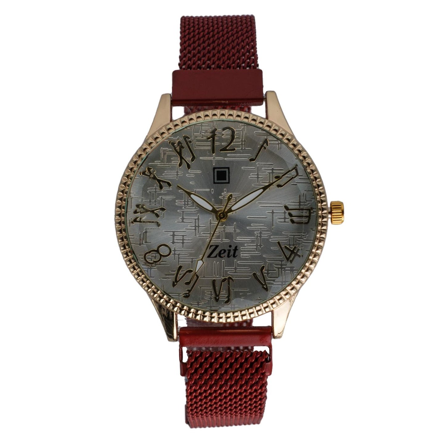 Reloj Análogo Zeit Dama Casual Mesh y Textura