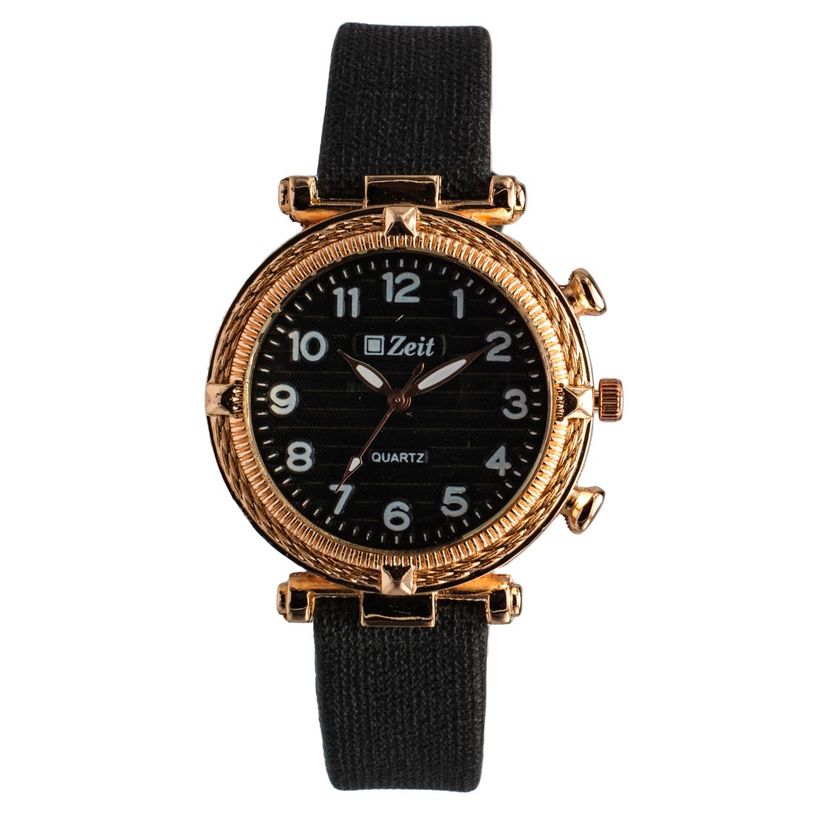 Reloj Análogo Zeit Dama Casual Textura Correa Tacto Piel