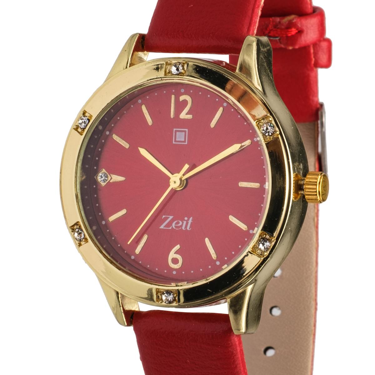 Reloj Análogo Zeit Dama Casual Fondo liso Pedrería