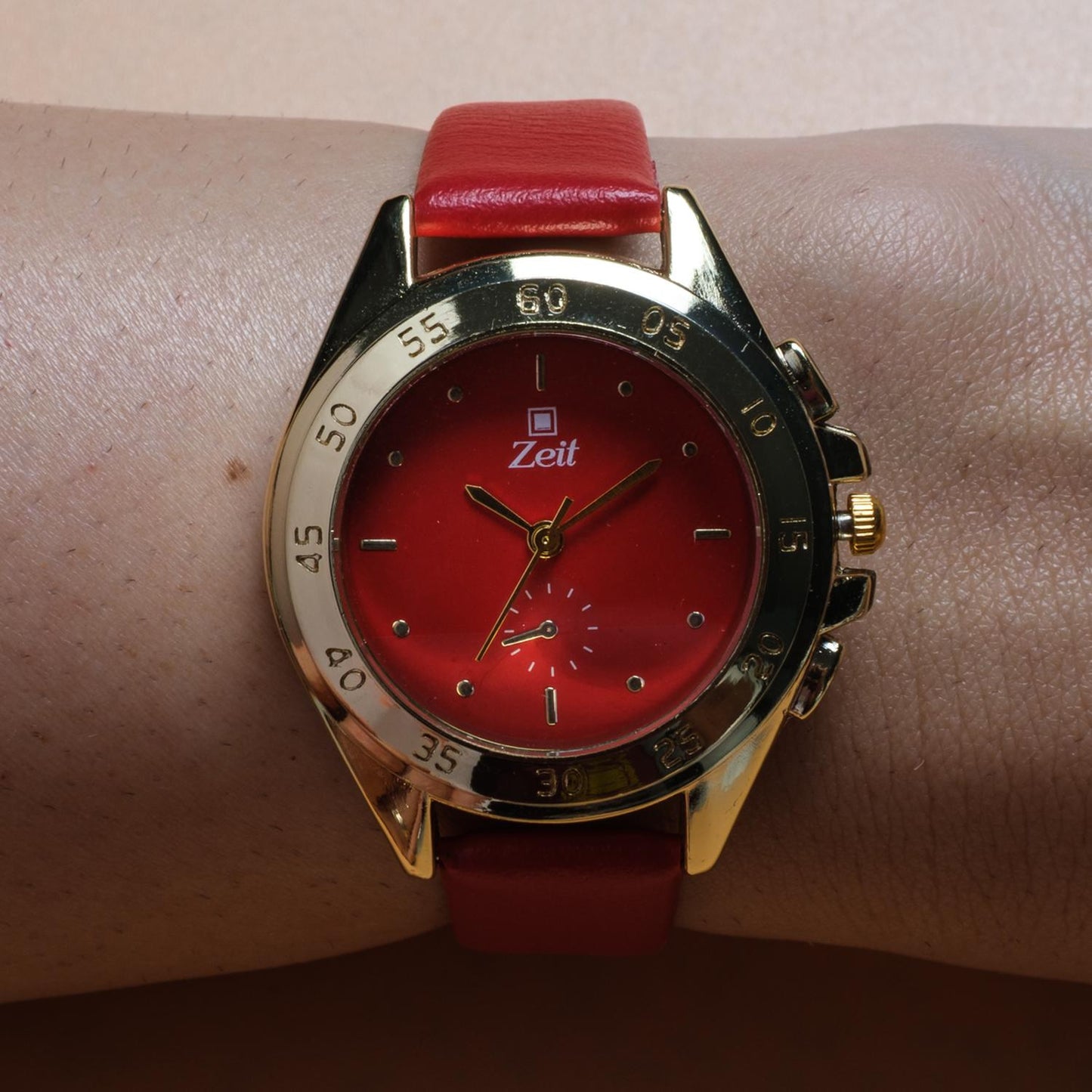 Reloj Análogo Zeit Dama Casual Fondo liso/Tacto Piel