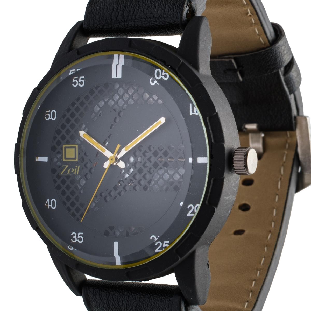 Reloj Análogo Zeit Casual Caballero Tacto Piel Textura