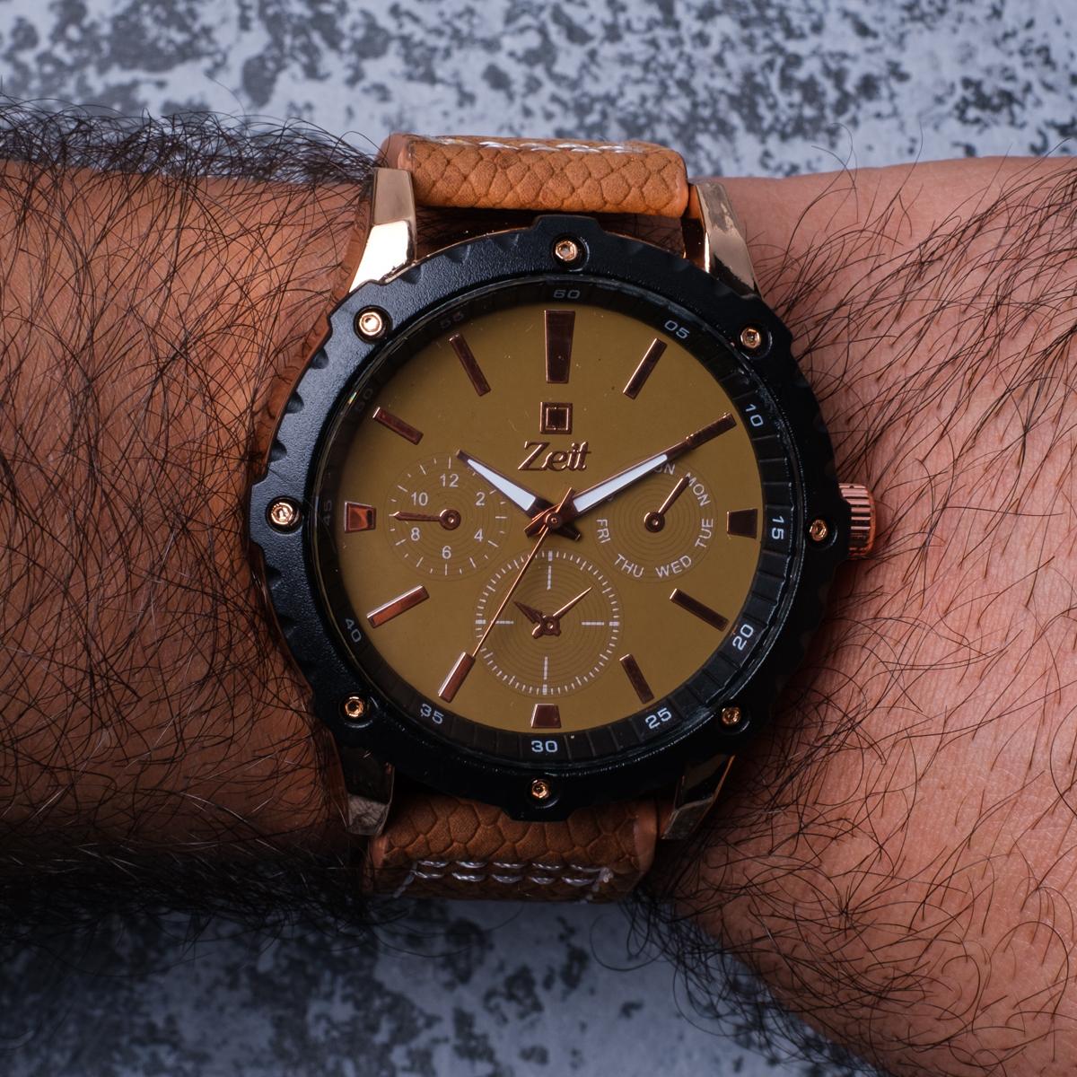 Reloj Análogo Zeit Caballero Casual Simuladores/Tacto Piel