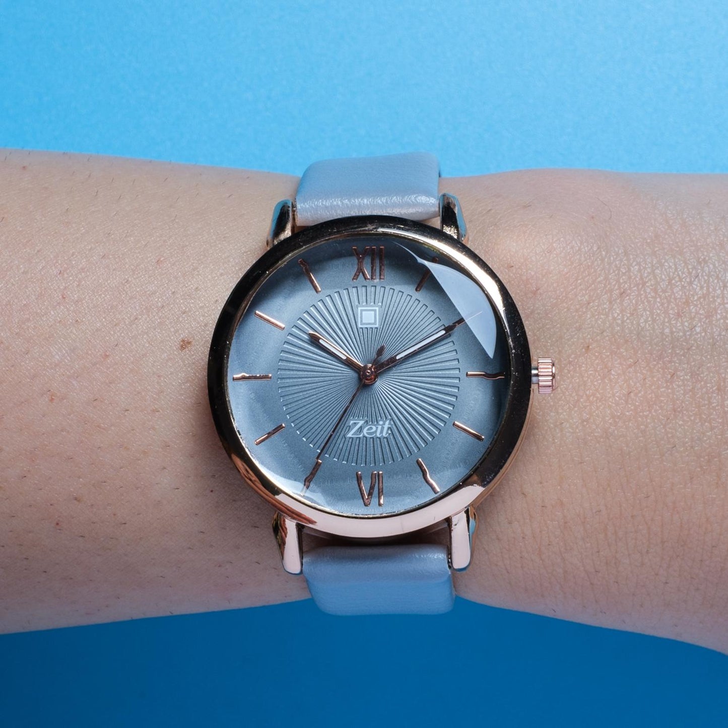 Reloj Análogo Zeit Dama Casual Tacto Piel Textura