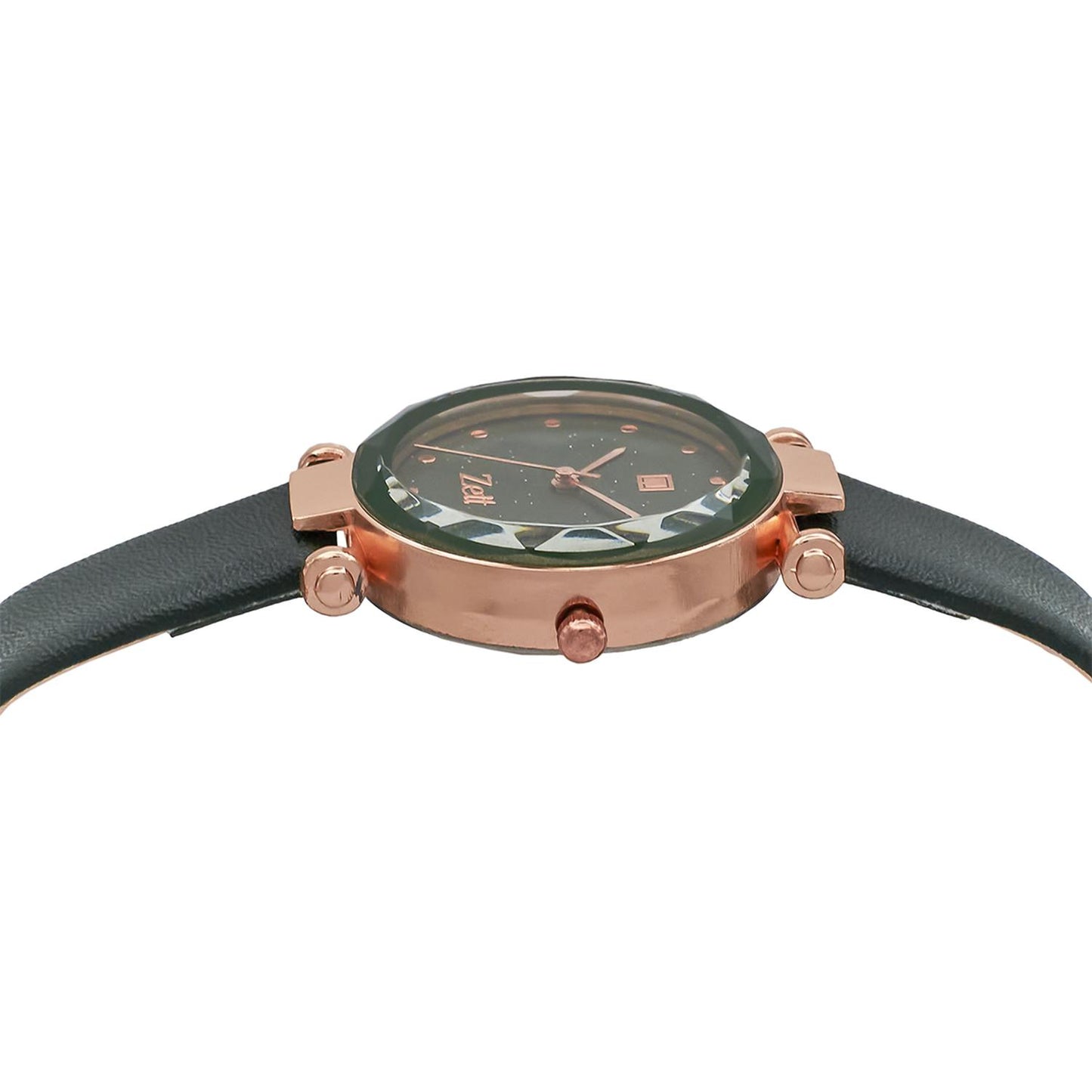 Reloj Análogo Zeit Casual Mujer Tacto Piel Brillantes