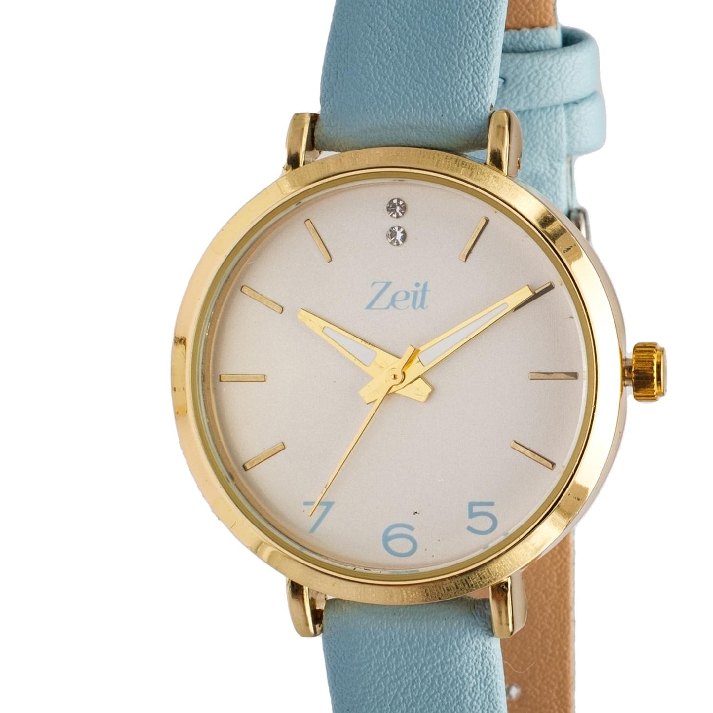 Reloj Análogo Zeit Dama Casual Tacto Piel/Liso Pedrería