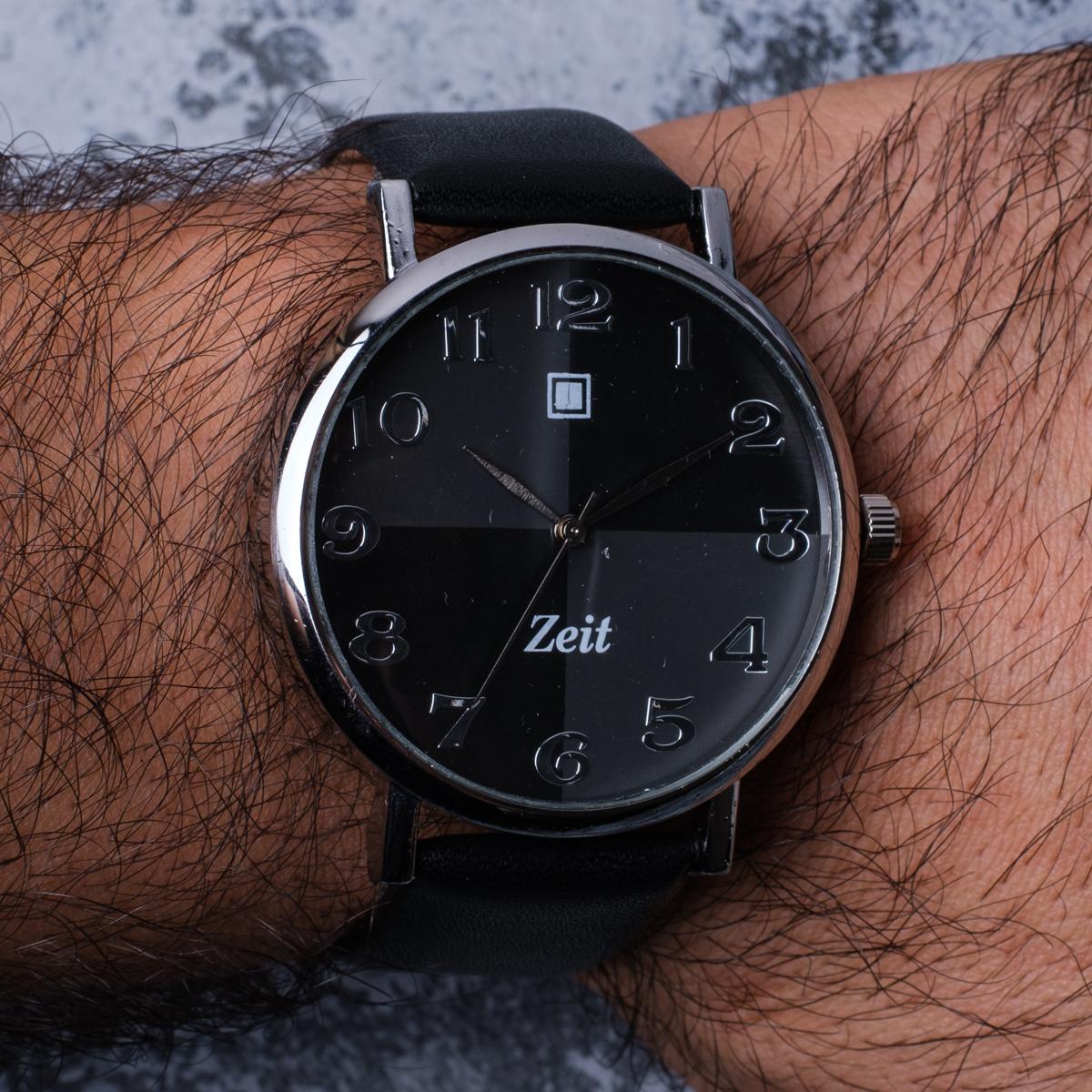 Reloj Análogo Zeit Tacto Piel Textura Casual Caballero