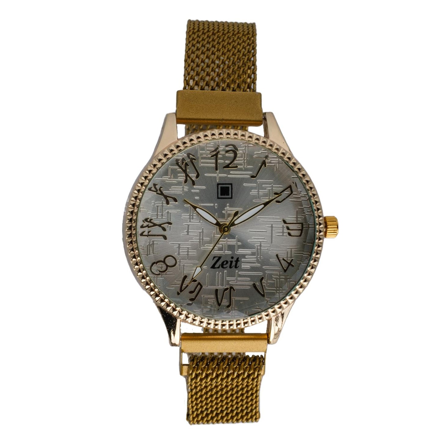 Reloj Análogo Zeit Dama Casual Mesh y Textura