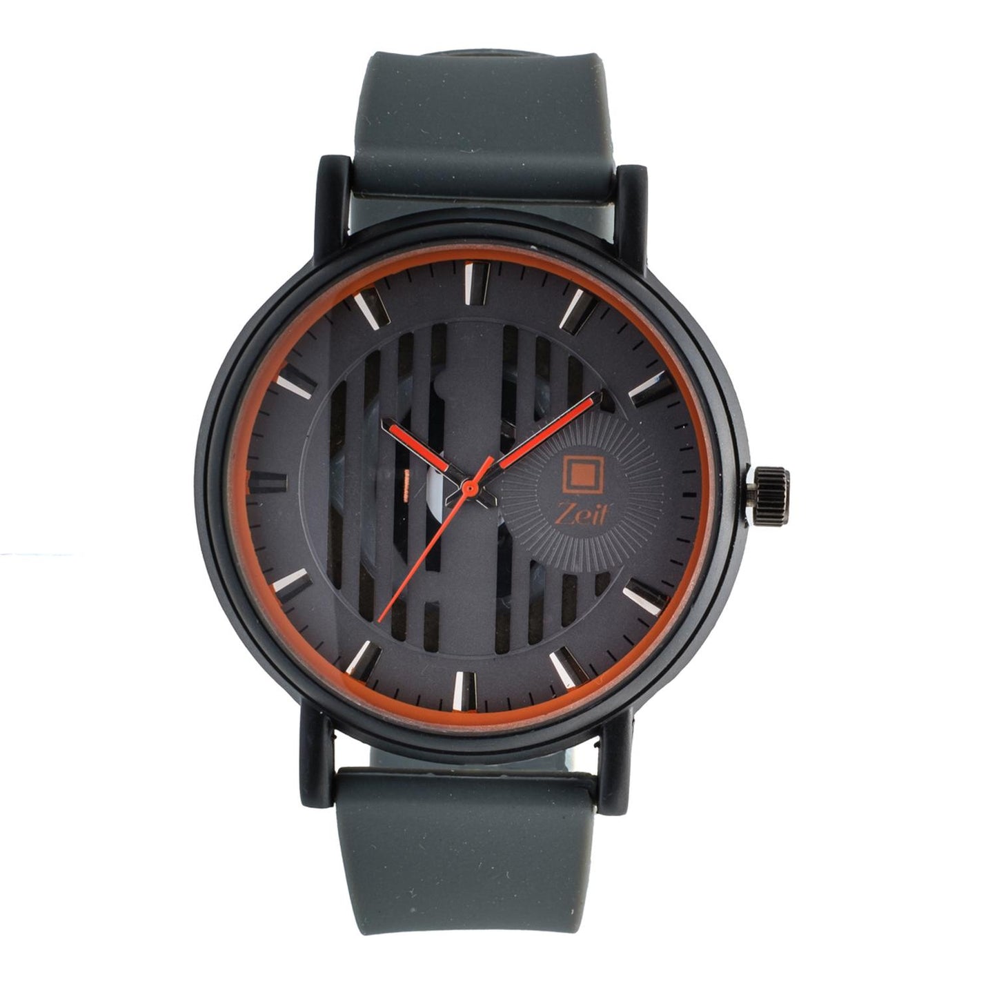 Reloj Análogo Zeit Caballero Casual Correa Silicón Textura
