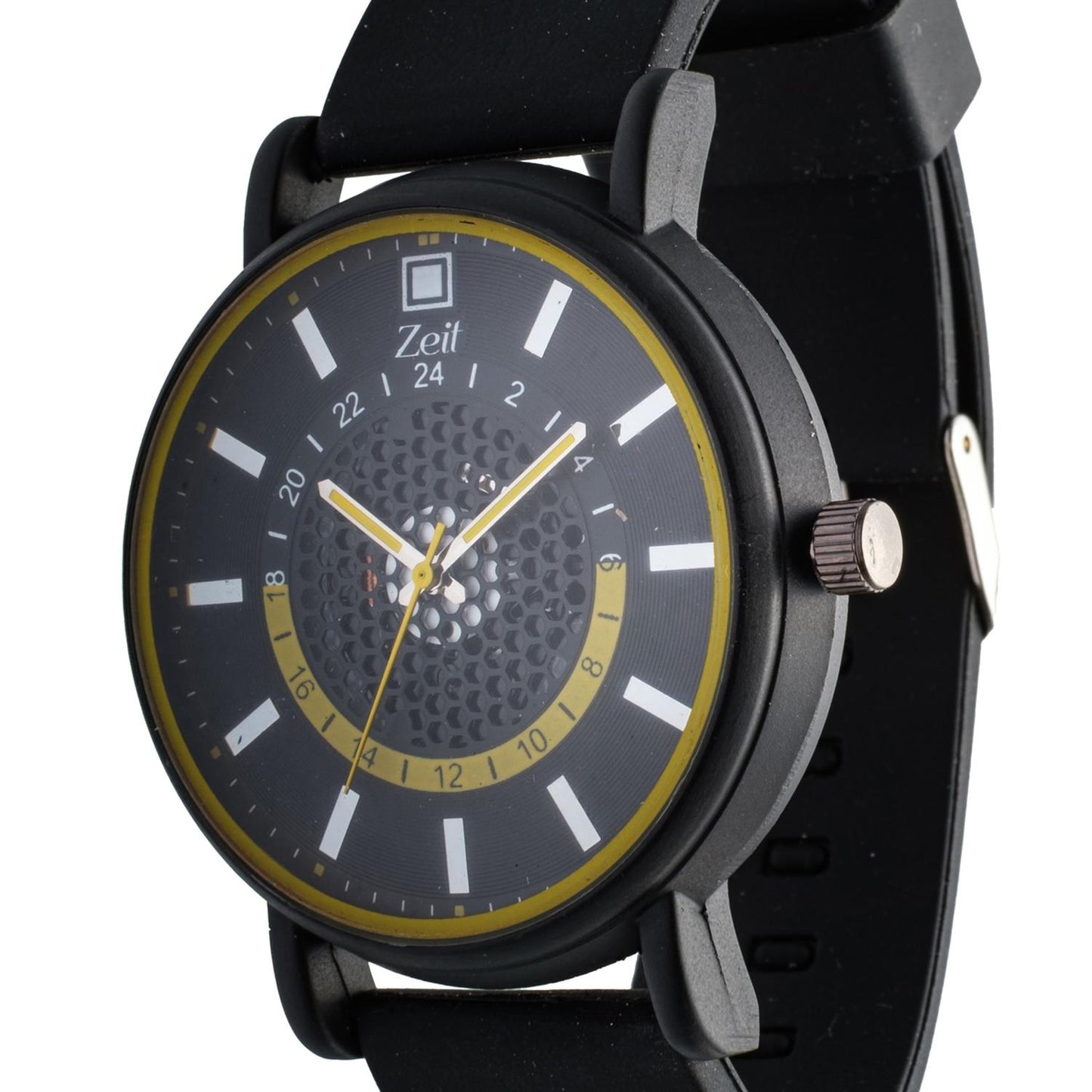 Reloj Análogo Zeit Caballero Correa Silicón Textura Casual