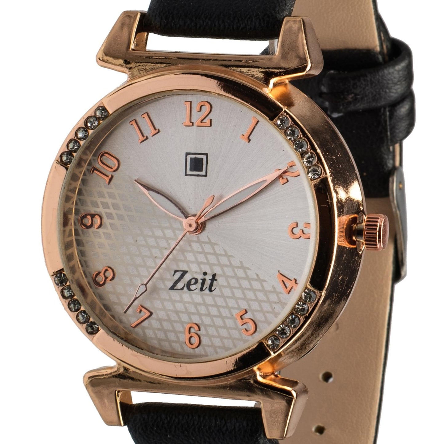 Reloj Análogo Zeit Dama Casual correa De Tacto Piel Textura