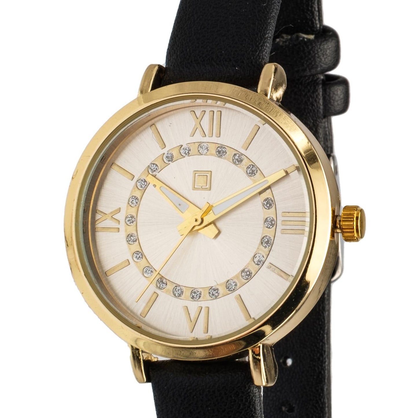 Reloj Análogo Zeit Dama Casual Tacto Piel Diseño Pedrería