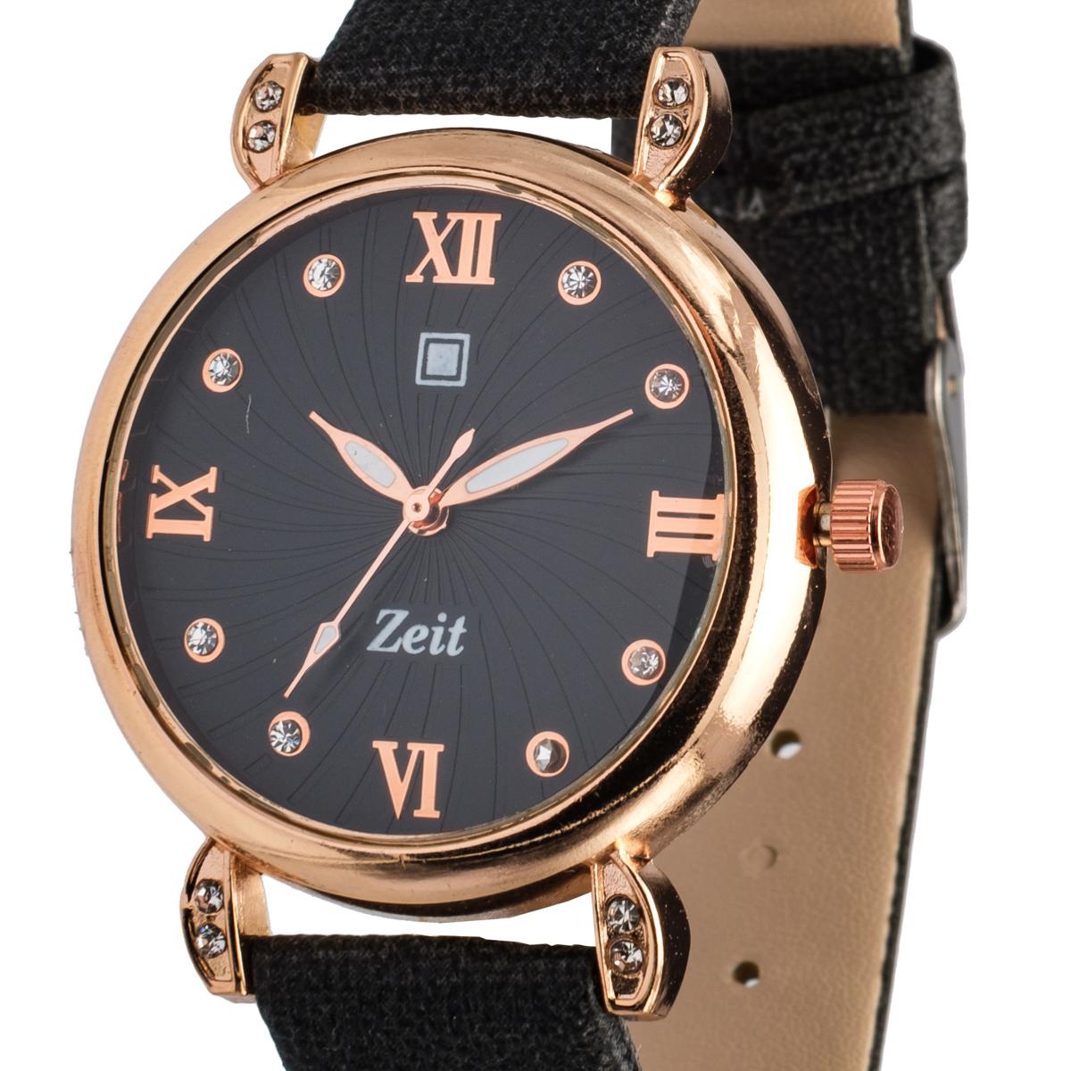 Reloj Análogo Zeit Casual correa Tacto Piel Dama Textura