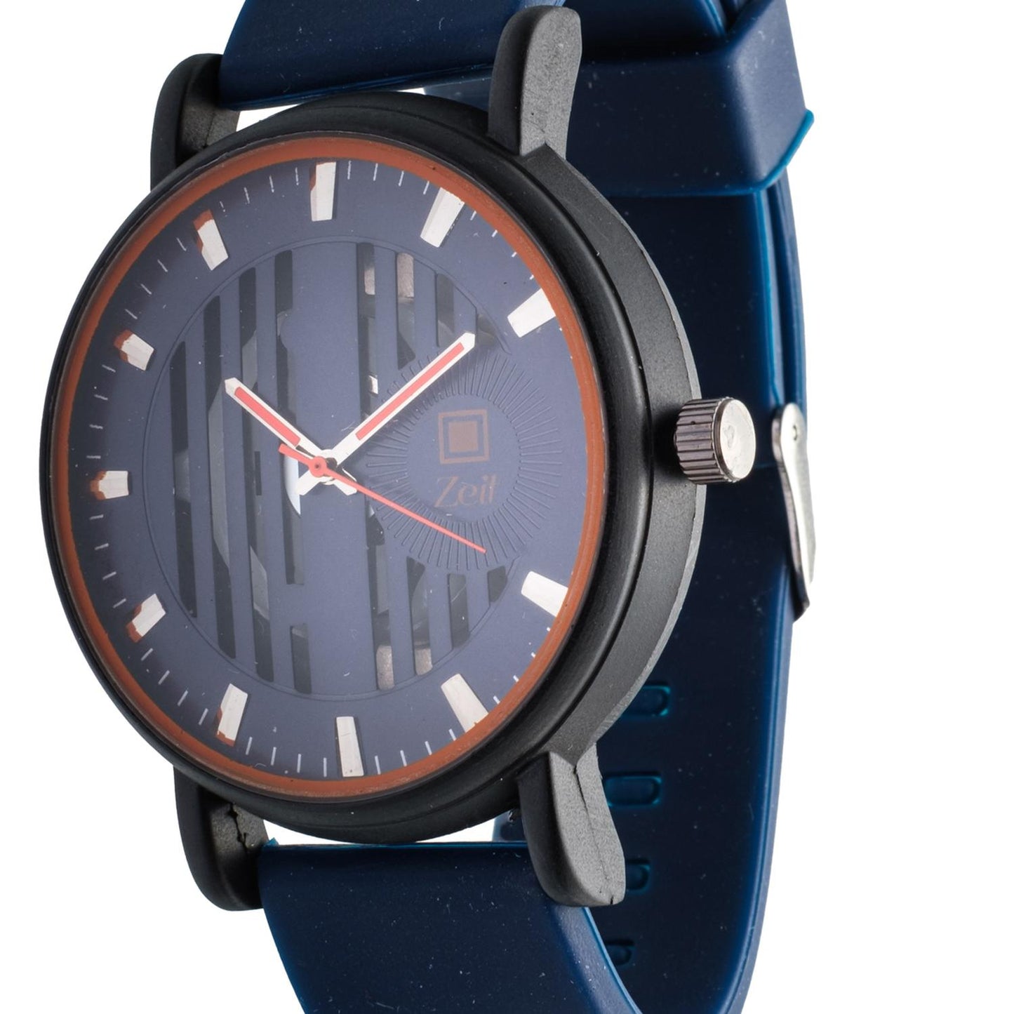 Reloj Análogo Zeit Caballero Casual Correa Silicón Textura