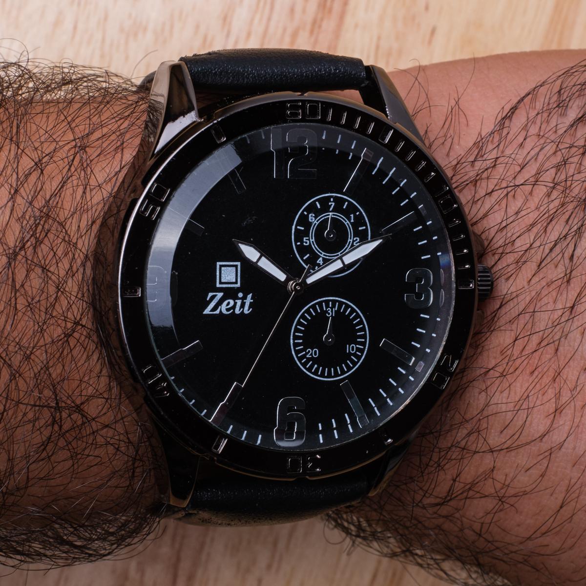 Reloj Análogo Zeit Caballero Casual Tacto Piel y Simuladores