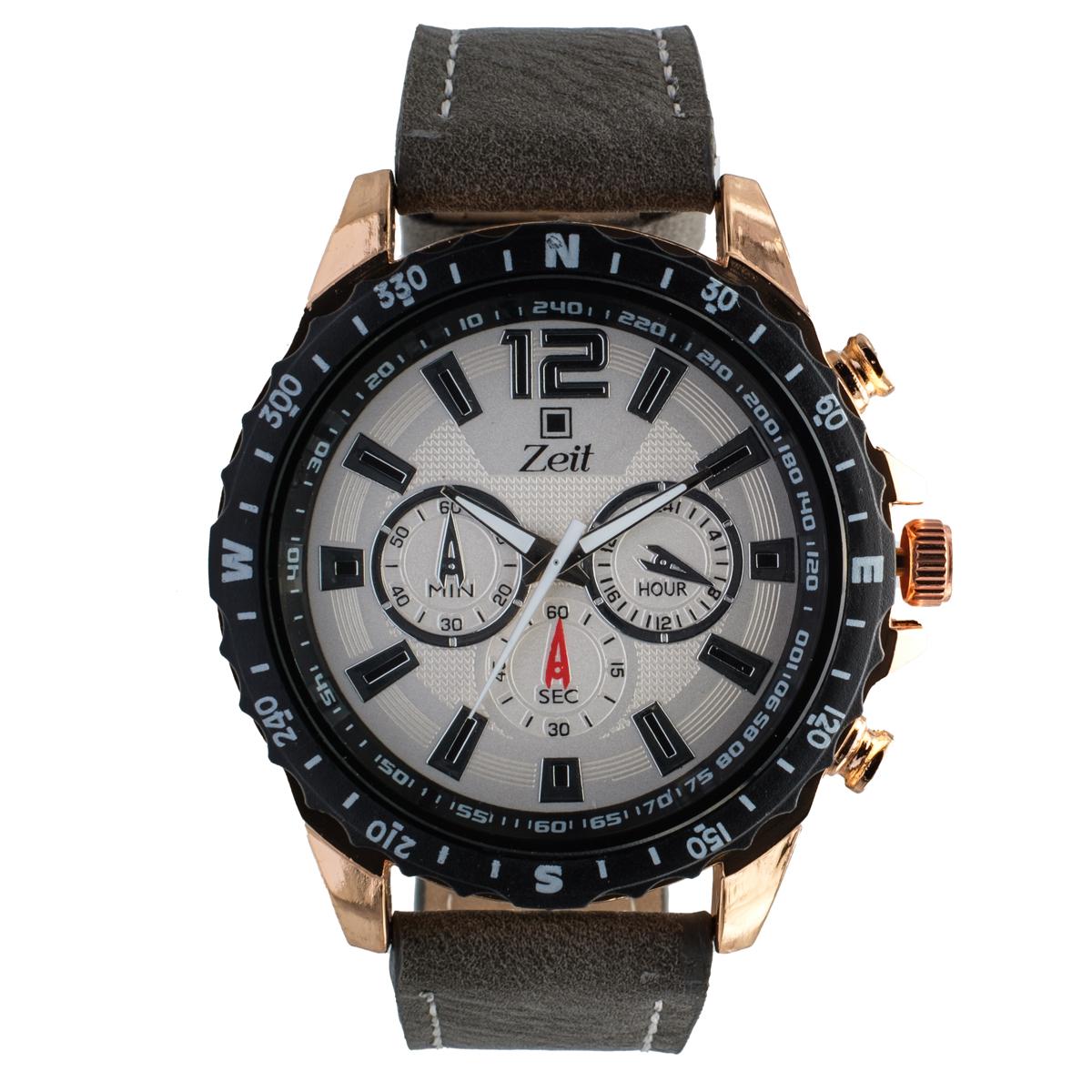 Reloj Análogo Zeit Caballero Correa Tacto Piel Simuladores