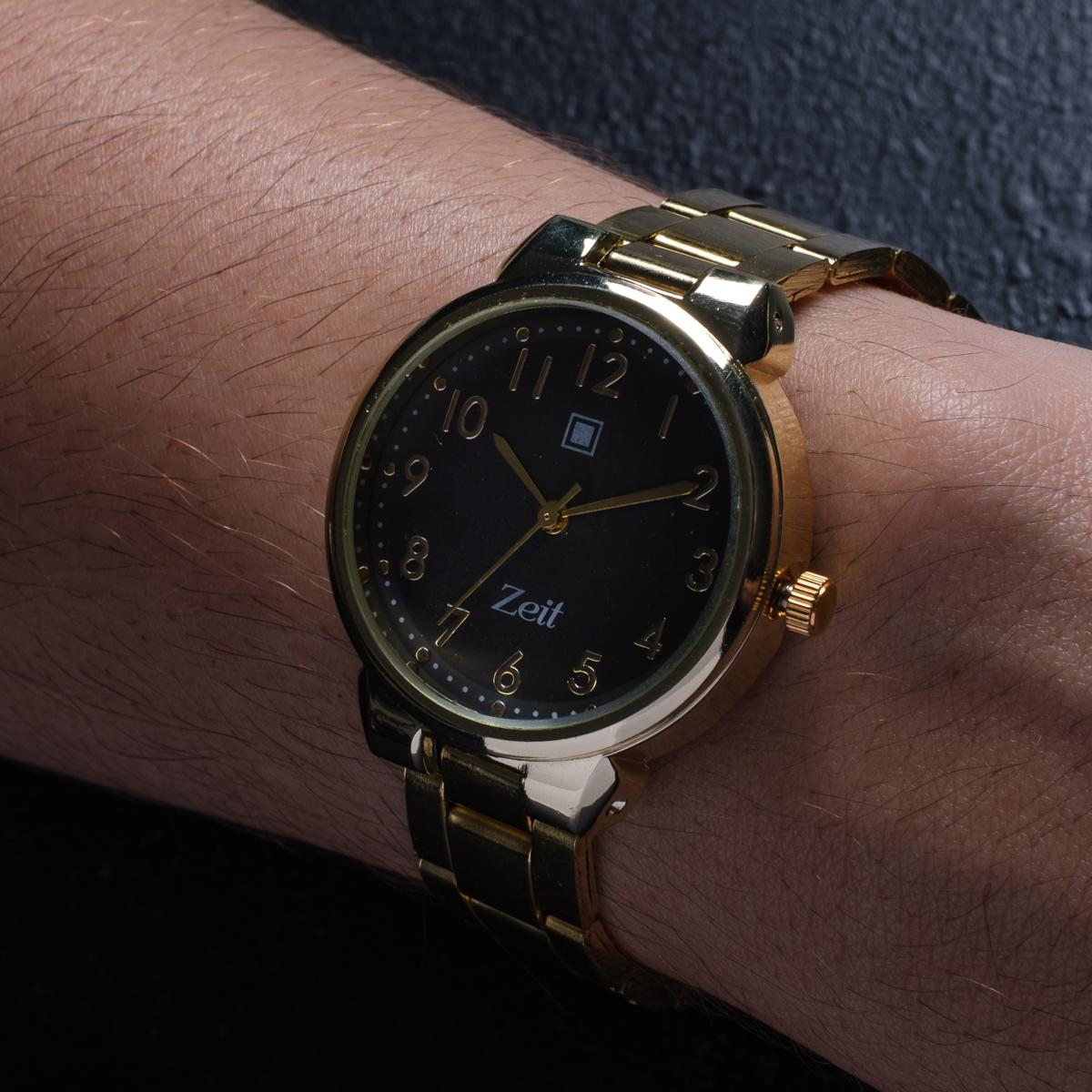 Reloj Análogo Zeit Dama Casual correa De Metal fondo liso