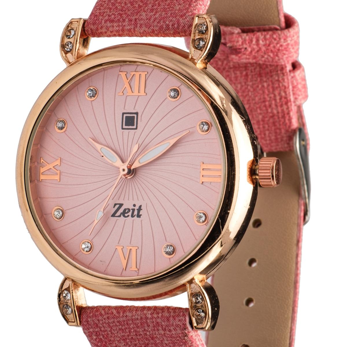 Reloj Análogo Zeit Casual correa Tacto Piel Dama Textura