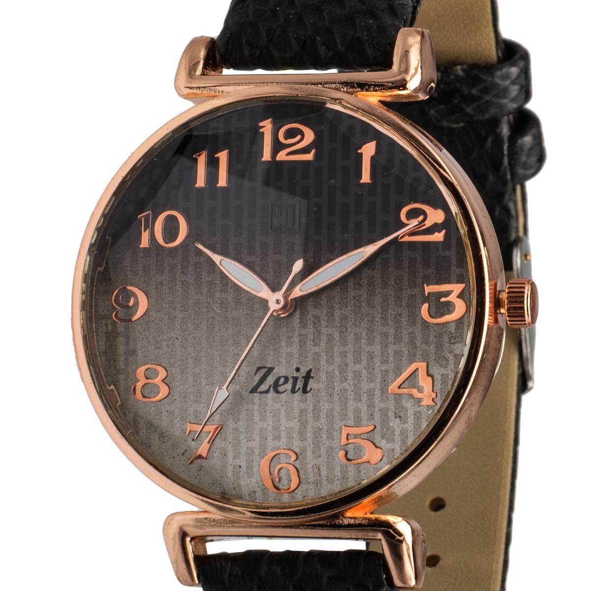 Reloj Análogo Zeit Casual correa De Tacto Piel Textura Dama
