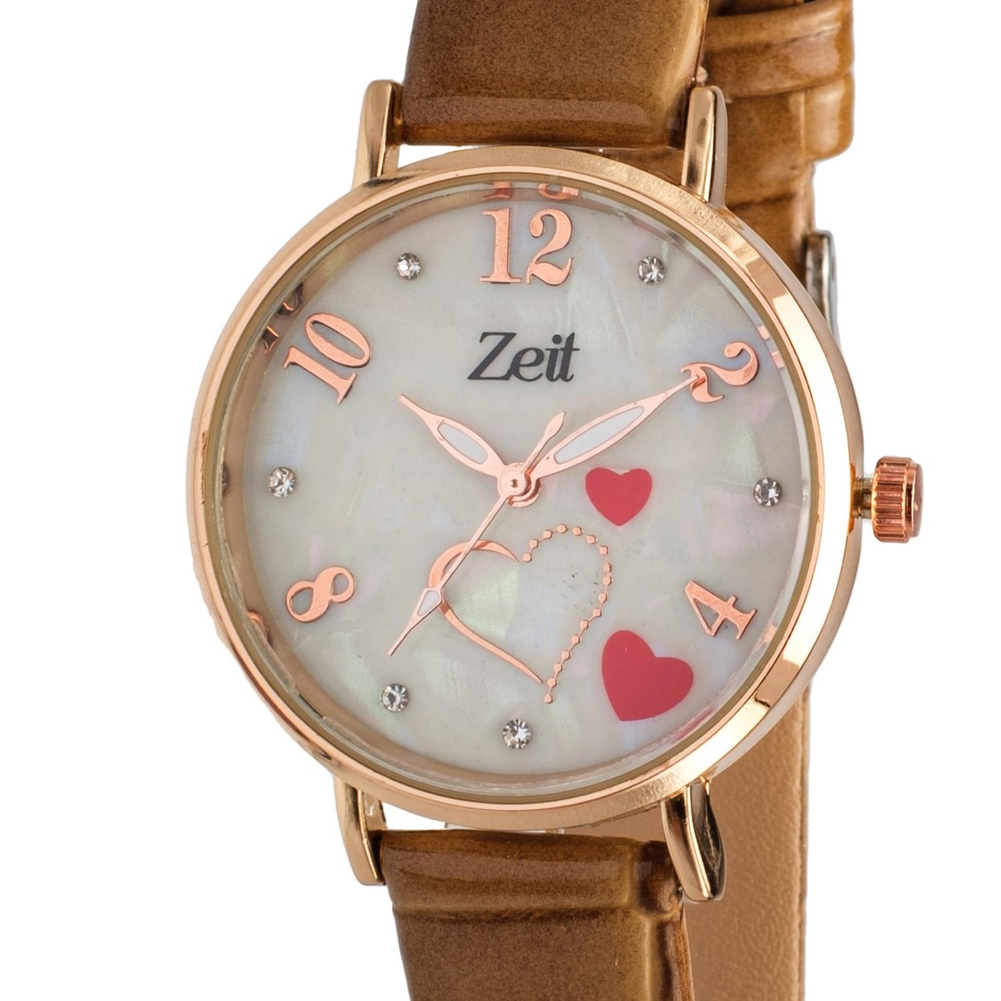 Reloj Análogo Zeit Dama Casual Correa de Tacto Piel Diseño