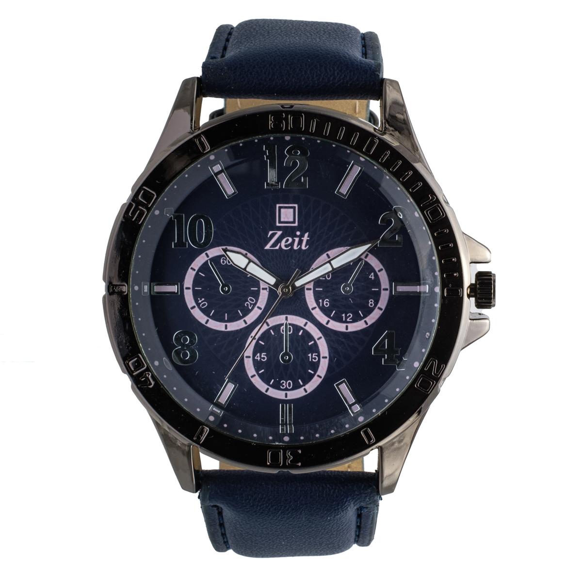 Reloj Análogo Zeit Caballero Casual Tacto Piel Simuladores