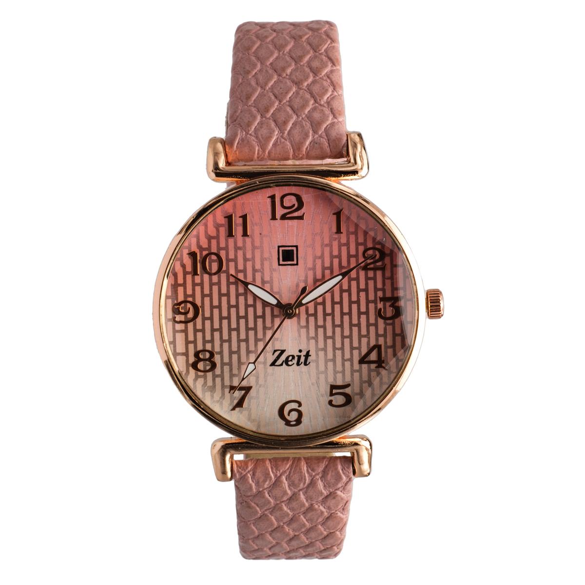 Reloj Análogo Zeit Casual correa De Tacto Piel Textura Dama