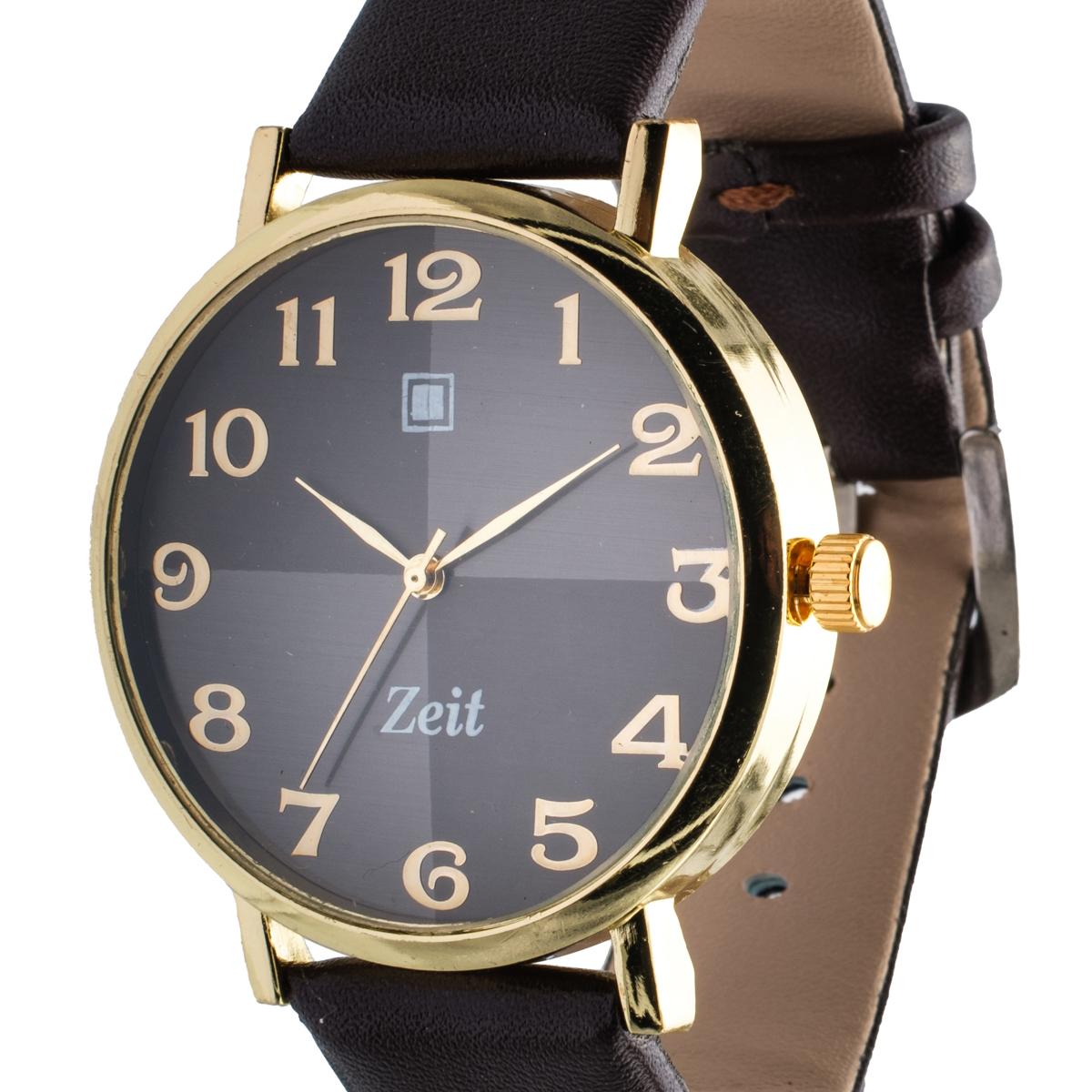 Reloj Análogo Zeit Tacto Piel Textura Casual Caballero
