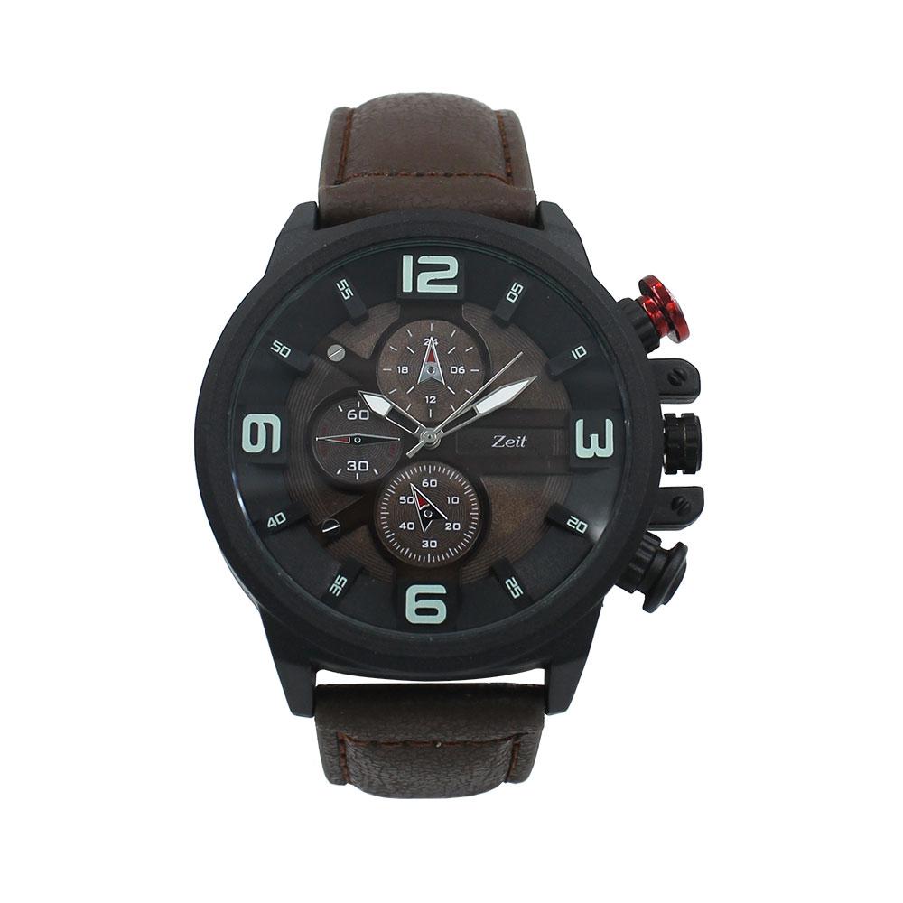 Reloj Zeit Análogo Hombre Tactopiel Café - CB00018903