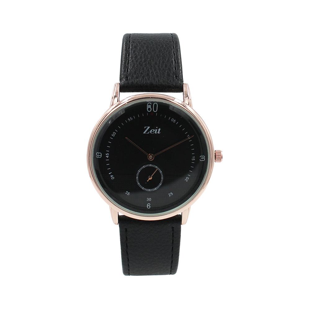 Reloj Zeit Análogo Hombre Tactopiel Negro - CB00018926