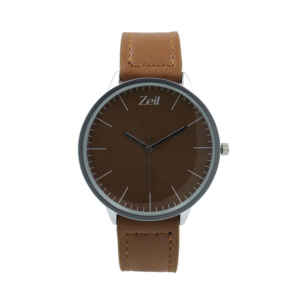 Reloj Zeit Análogo Hombre Tactopiel Café - CB00018929