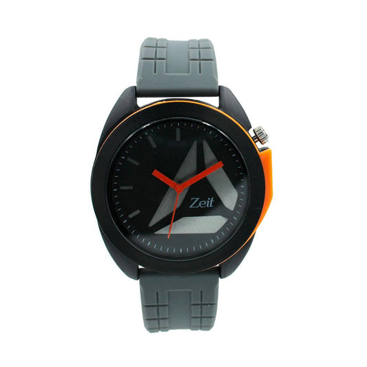 Reloj Zeit Análogo Hombre Caucho Gris - CB00019018