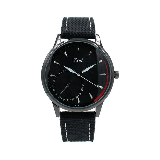Reloj Zeit Análogo Hombre Tela Negro - CB00019064