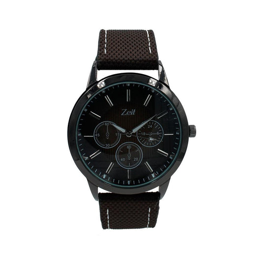 Reloj Zeit Análogo Hombre Tela Café  - CB00019065