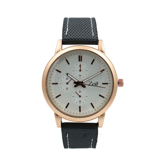 Reloj Zeit Análogo Hombre Tela Gris - CB00019070