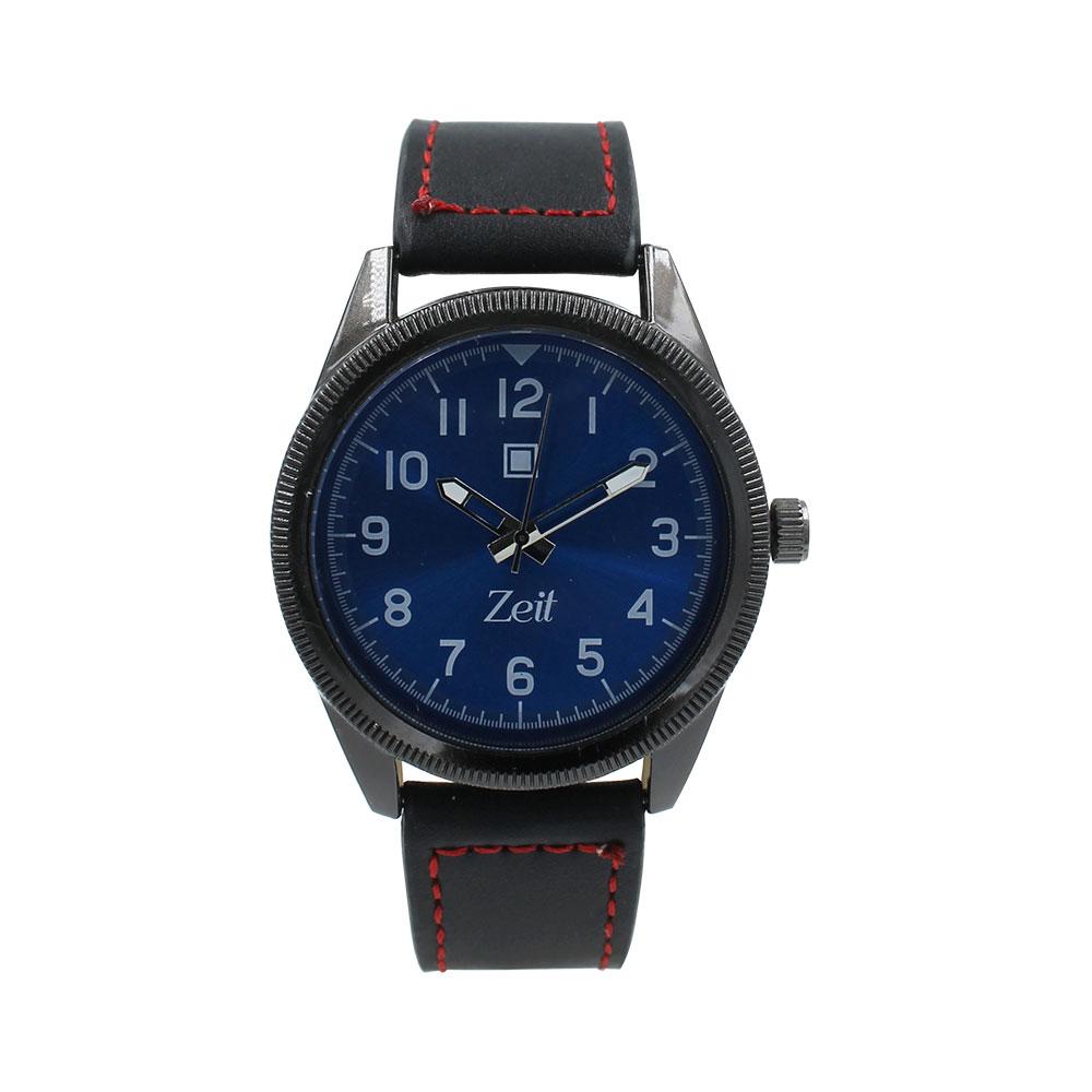 Reloj Zeit Análogo Hombre Tactopiel Negro - CB00019084
