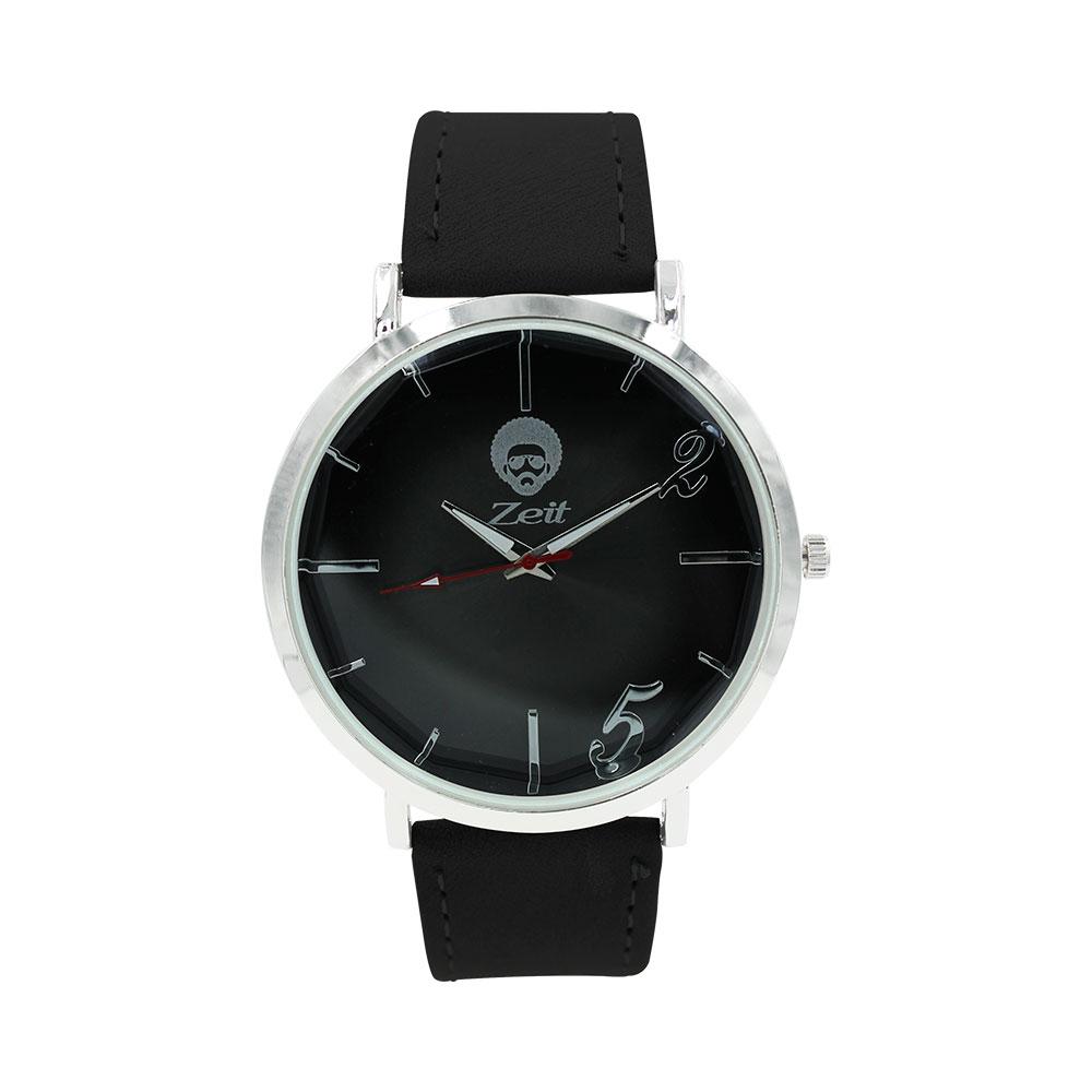 Reloj Zeit Hombre Tactopiel Negro Caja Plateada - CB00019400