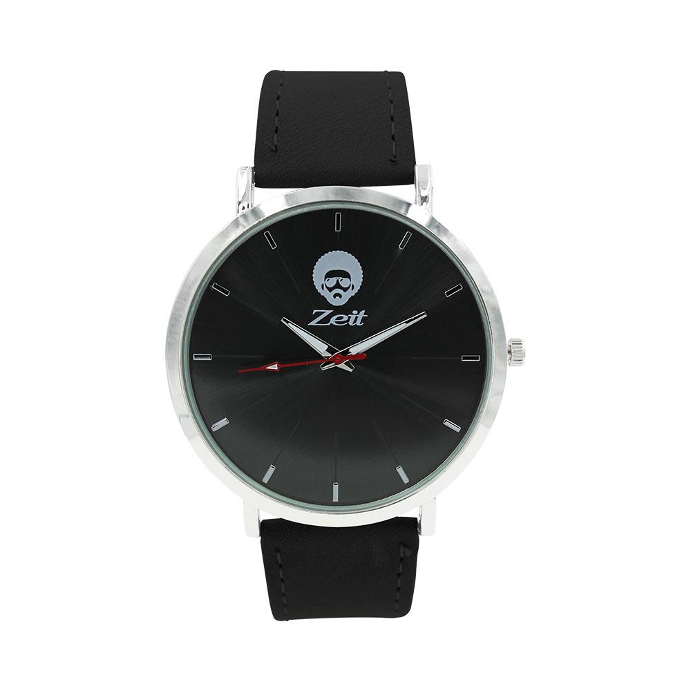 Reloj Zeit Hombre Tactopiel Negro Caja Plateada - CB00019402
