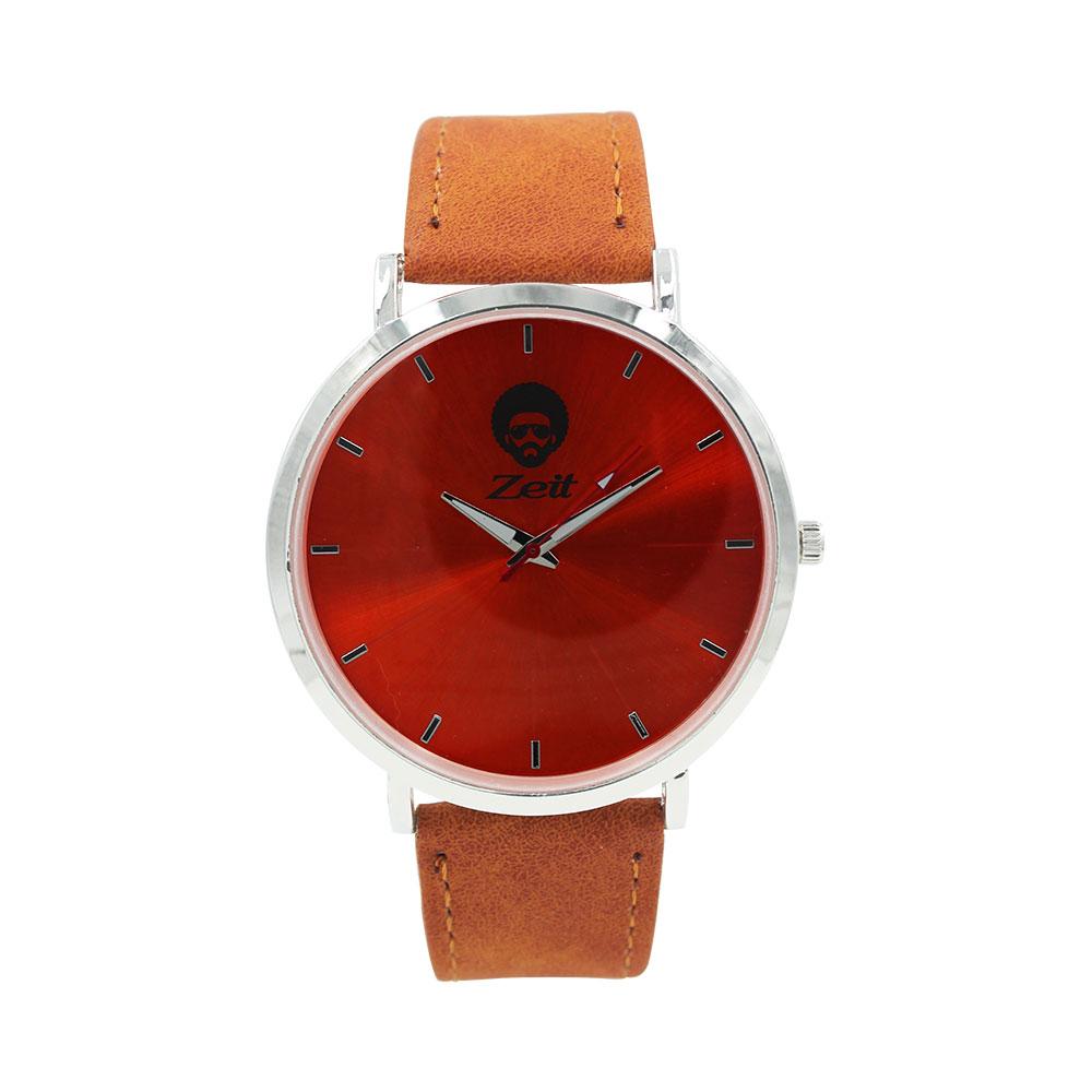 Reloj Zeit Hombre Tactopiel Naranja Caja Plateada - CB00019404