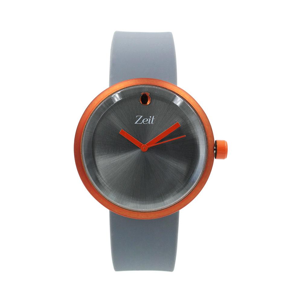 Reloj Zeit Hombre Caucho Gris Caja Neranja CB00019989 zeit.mx