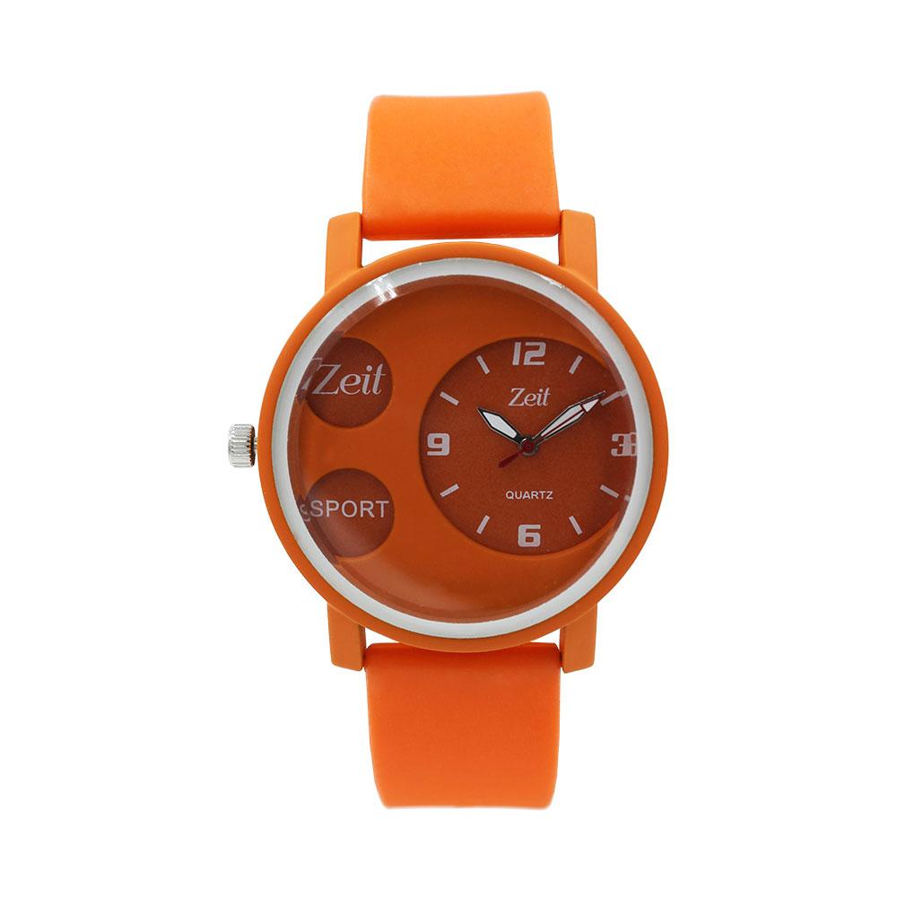 Reloj Zeit Hombre Caucho Naranja Caja Naranja - CB00019997