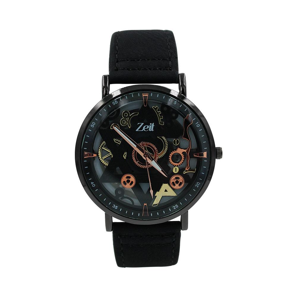 Reloj Zeit Hombre Tactopiel Negro Caja Negra - CB00020038