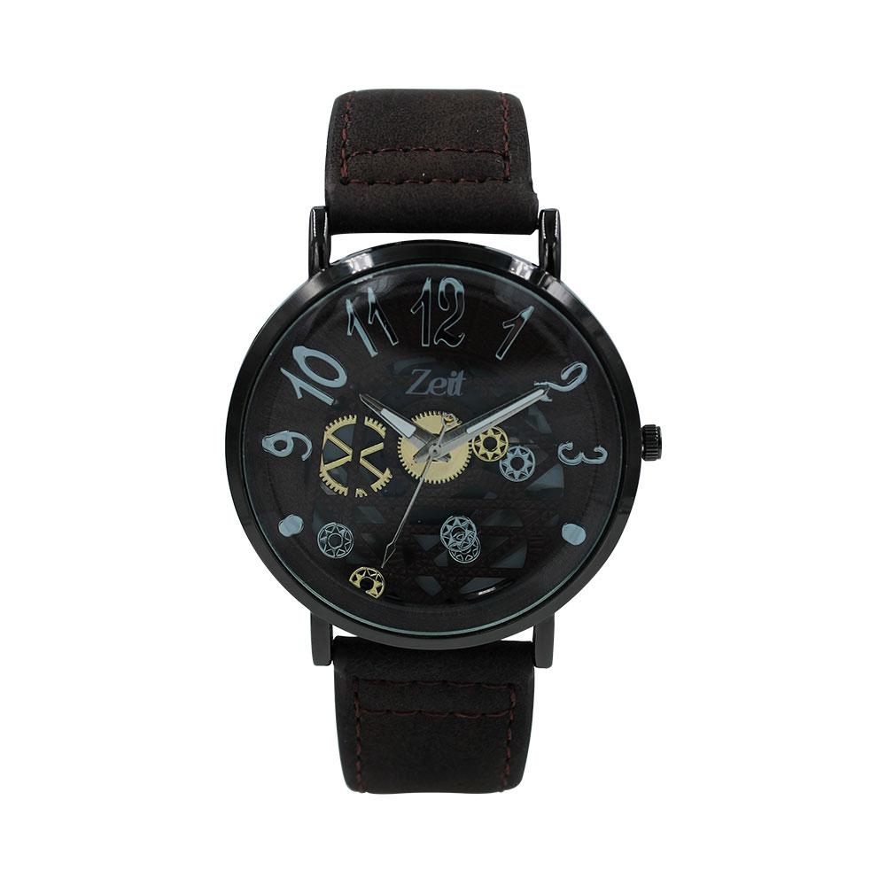 Reloj Zeit Hombre Tactopiel Café Caja Negra - CB00020040