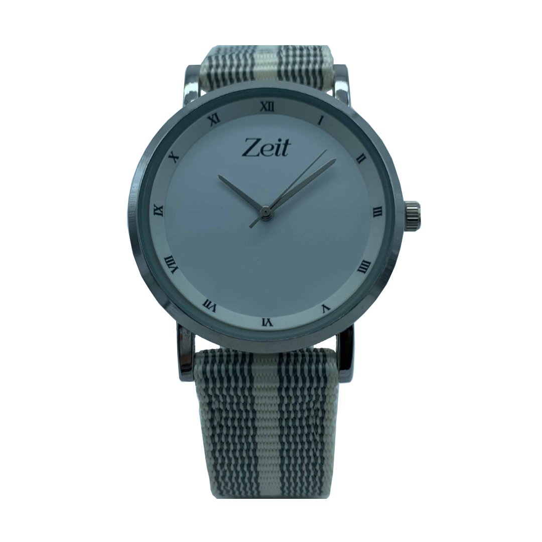 Reloj Caballero Lona Gris Blanco-CB00020184