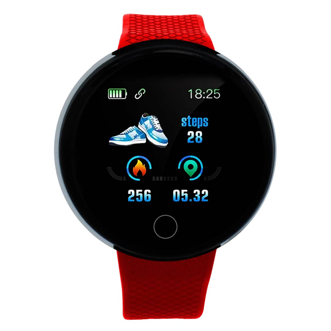 Reloj Zeit smartwatch circular correa roja 20401