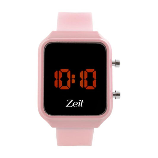 Reloj Zeit Sin Género Digital Rosa Cuadrado 20451