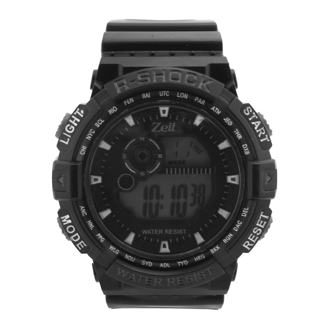 Reloj Zeit circular para Hombre tipo digital con detalles en blanco 3319-20479