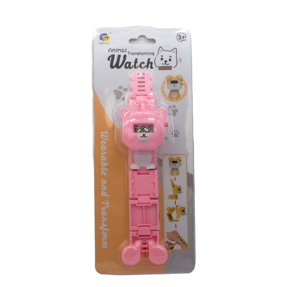 Reloj Zeit Infantil tipo Digital extensible plástico color Azul claro/ Reloj transformable en juguete