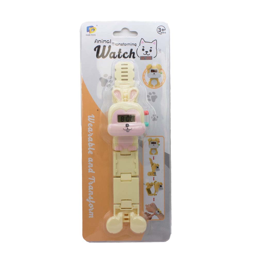 Reloj Zeit Infantil tipo Digital extensible plástico color Azul claro/ Reloj transformable en juguete